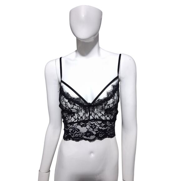 Y2K Boohoo Whimsigoth Womens size 12 Lace Witchy Fairygoth Babydoll Lingerie Top - Picture 1 of 10